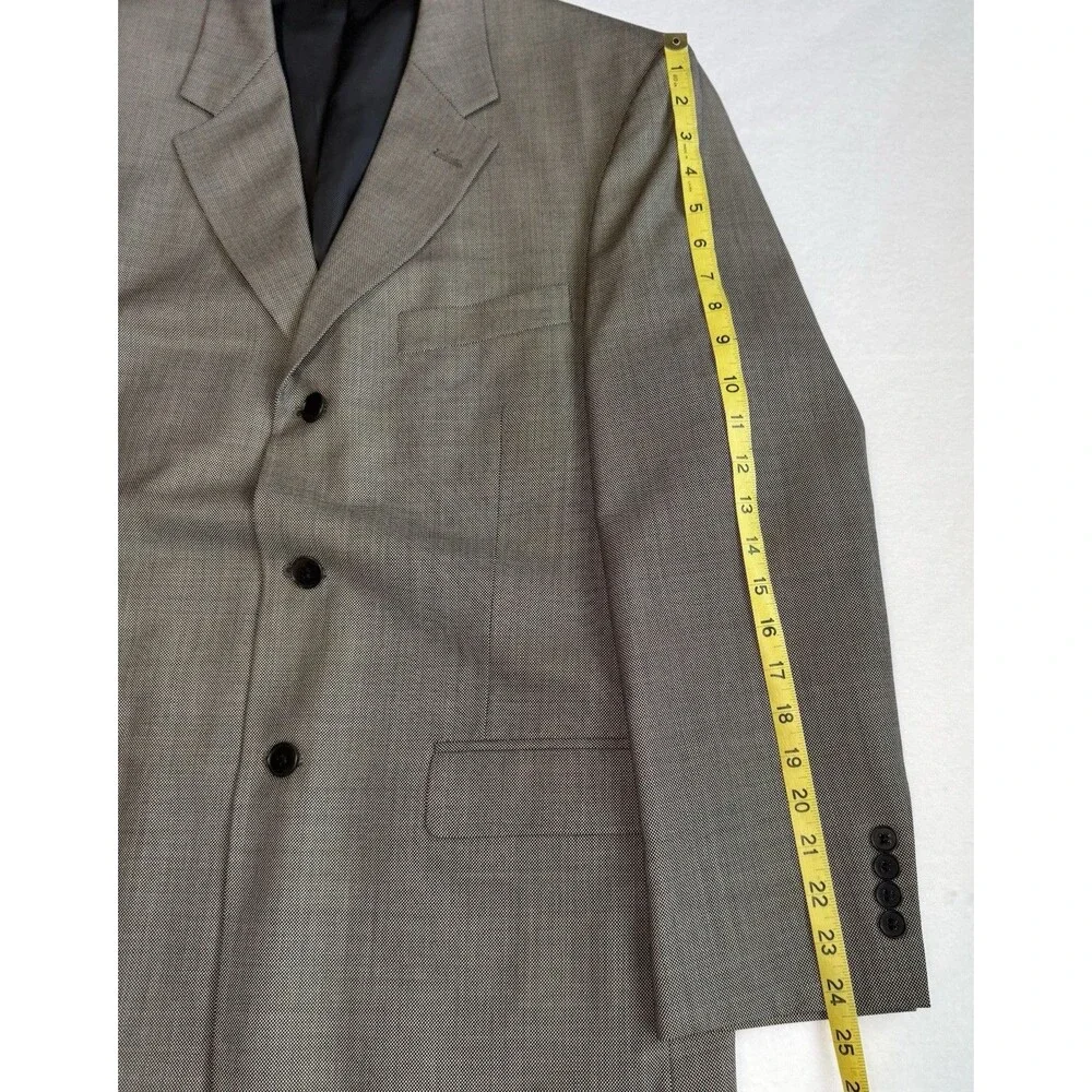 Brooks Brothers Blazer Sport Coat Men's Size 40R‎ Houndstooth Brown Tan